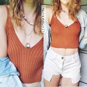 Rachel's Rusty Rivers Cropped Sweater Tank Top! ♡♡